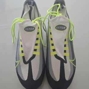 Nike Vapor Football Cleats Athletic Shoes - White, Black, Neon Yellow